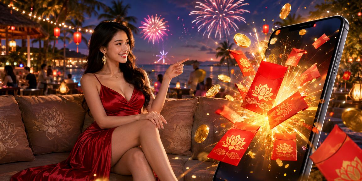 Người chơi tại Phú Quốc tham gia nổ hũ và Jackpot trên điện thoại bên bãi biển